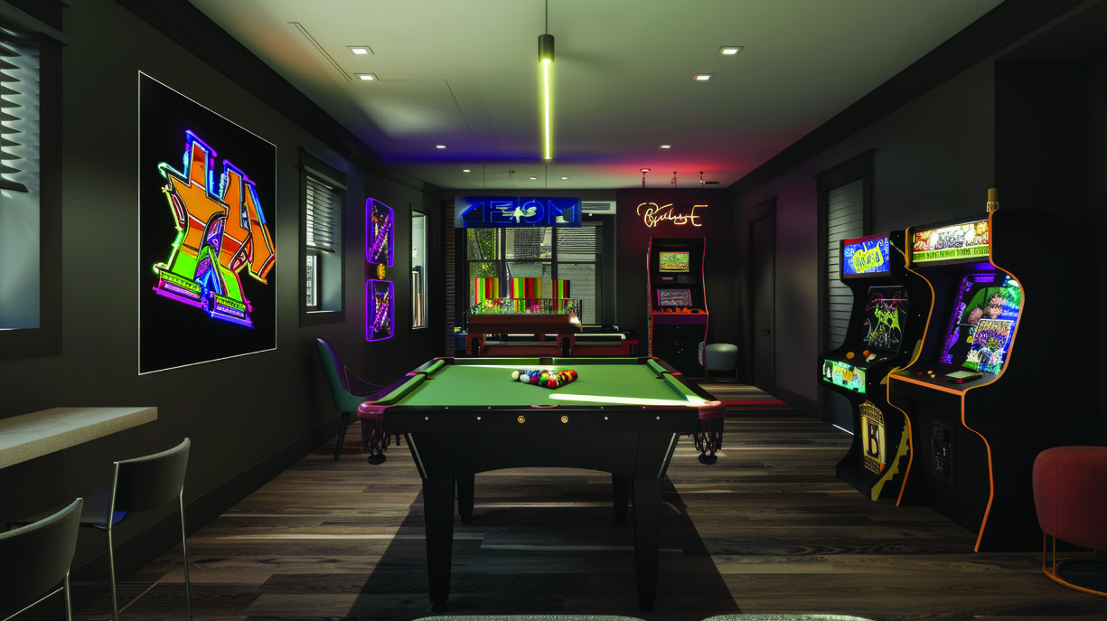 Indoor games on the first floor