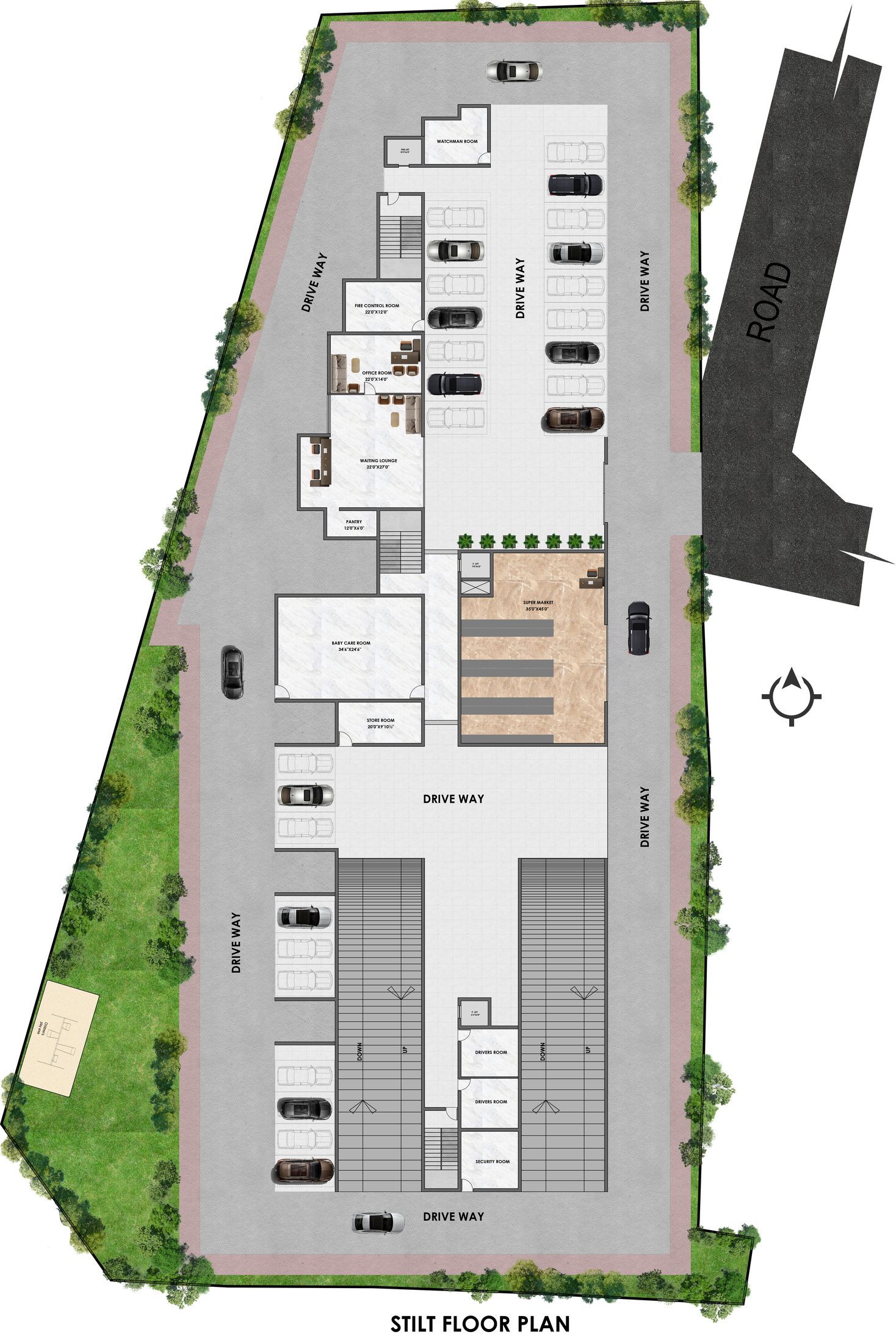Stilt floor plan